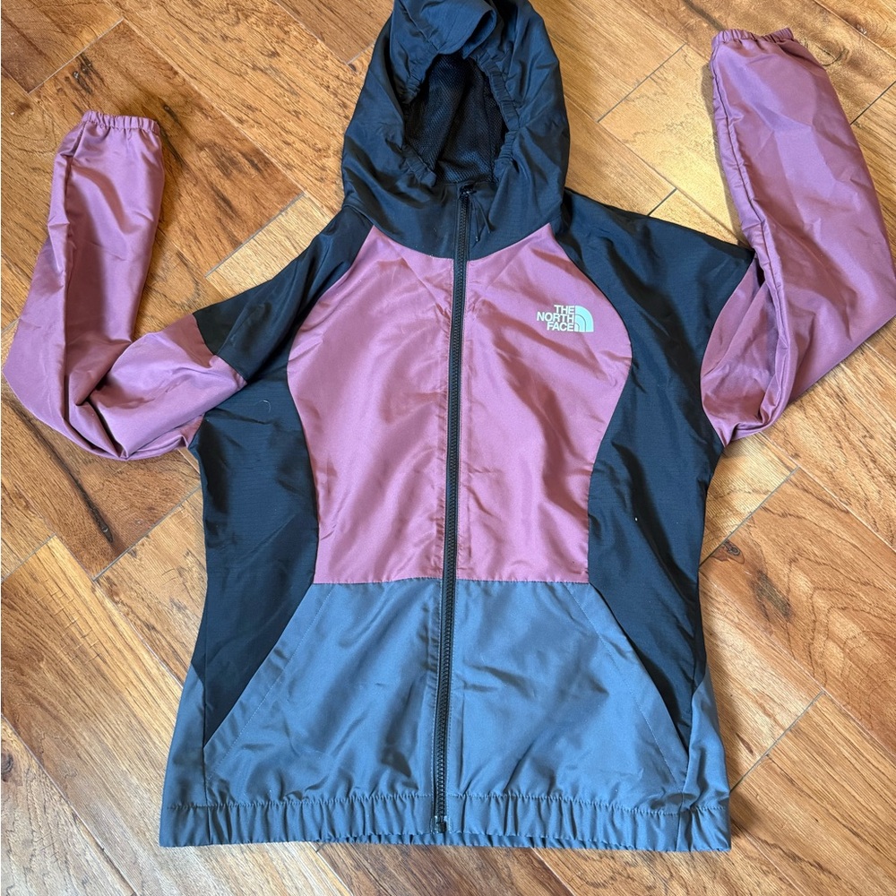 The North Face Mauve and Black Hooded Jacket